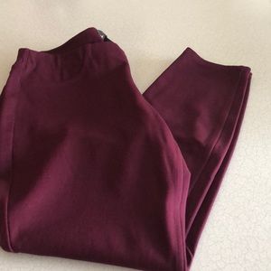 The Limited petite burgundy heavy leggings